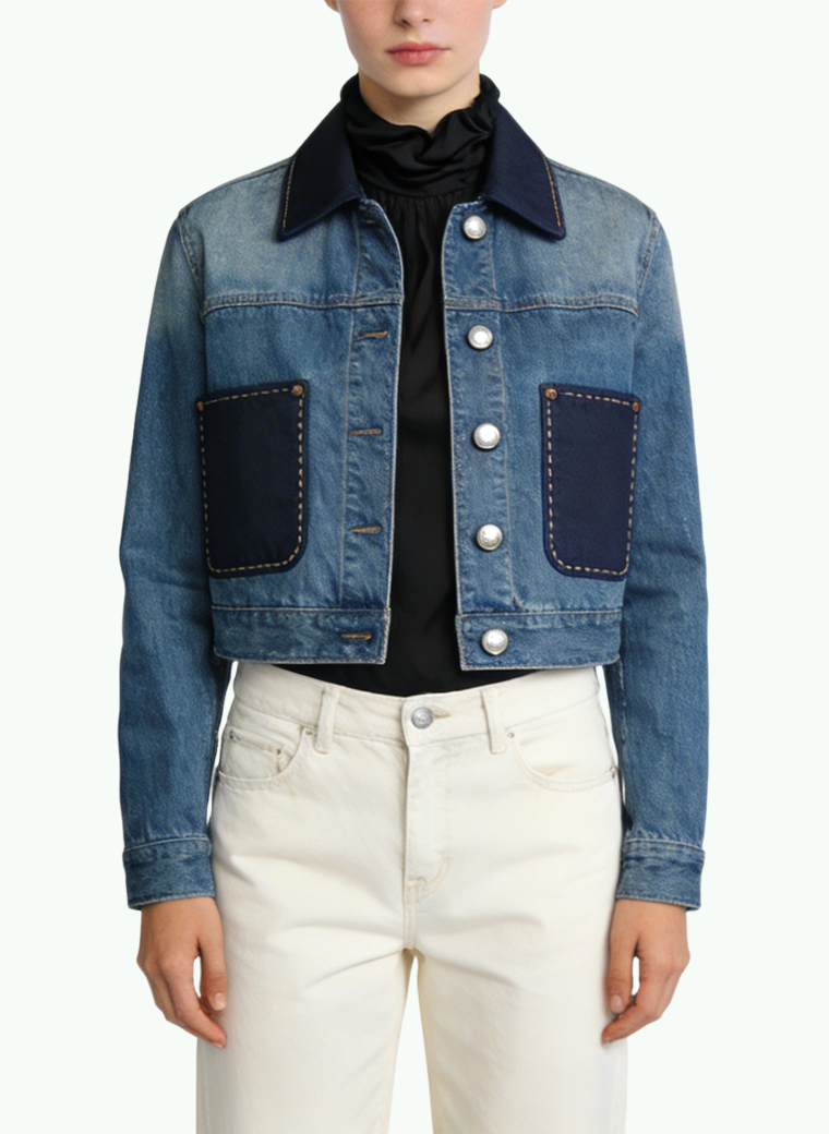 womens-contrast-panel-denim-button-front-coat