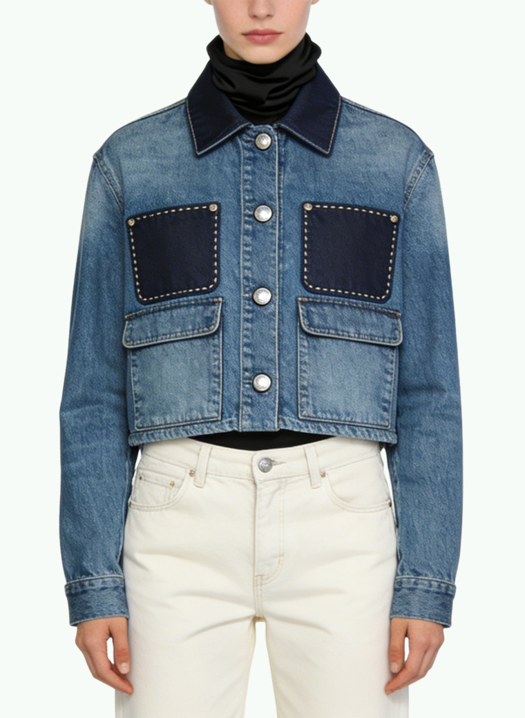 womens-retro-contrast-panel-denim-coat