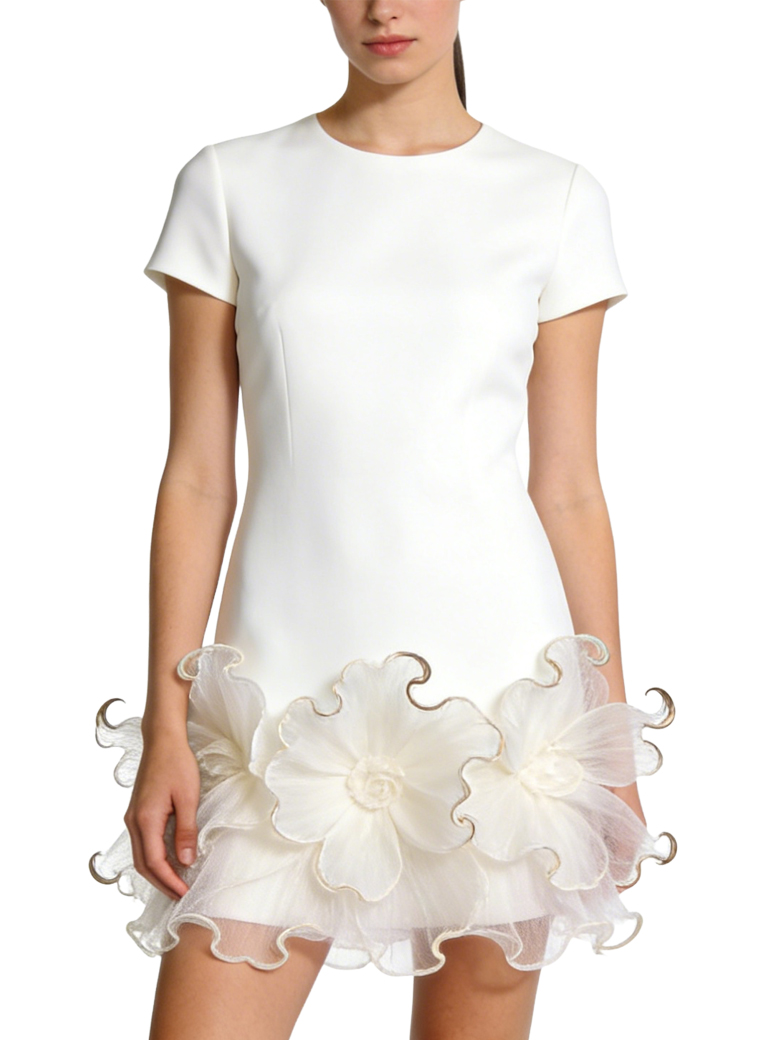 elegant-round-neck-short-sleeve-gentle-style-dress