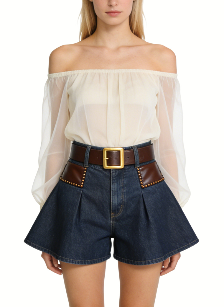 street-style-denim-shorts