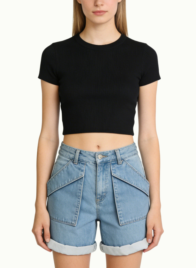 womens-simple-basic-denim-shorts