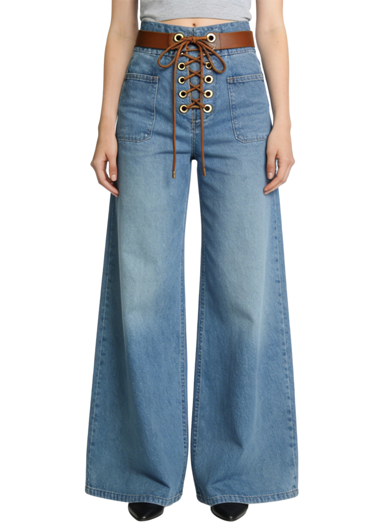 womens-lace-up-front-high-waist-wide-leg-jeans
