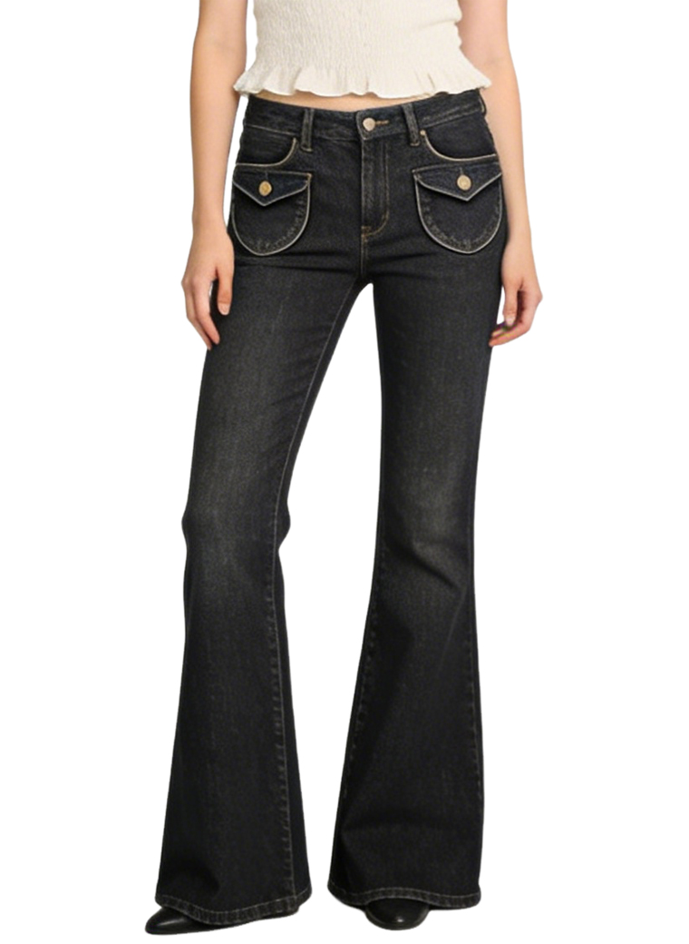womens-pocket-detail-high-waist-flared-jeans