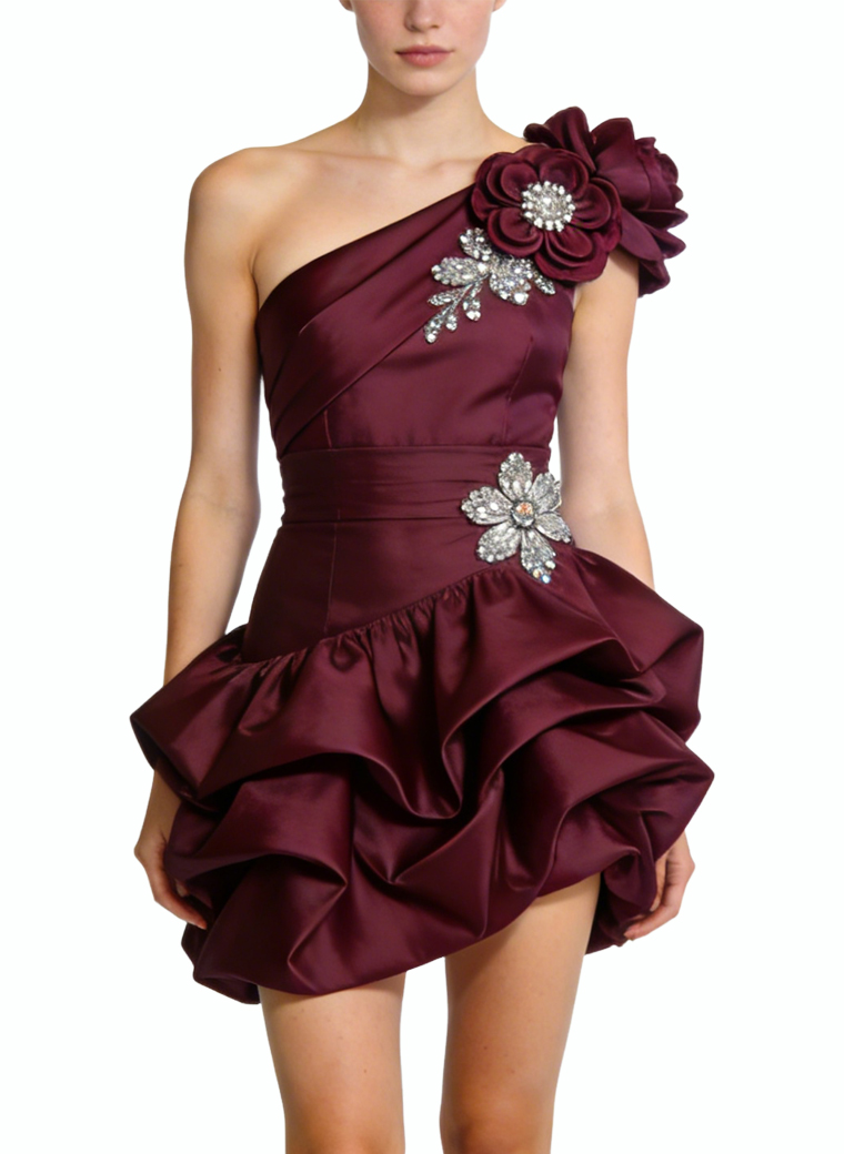sexy-one-shoulder-tulip-mini-dress-elegant-dress