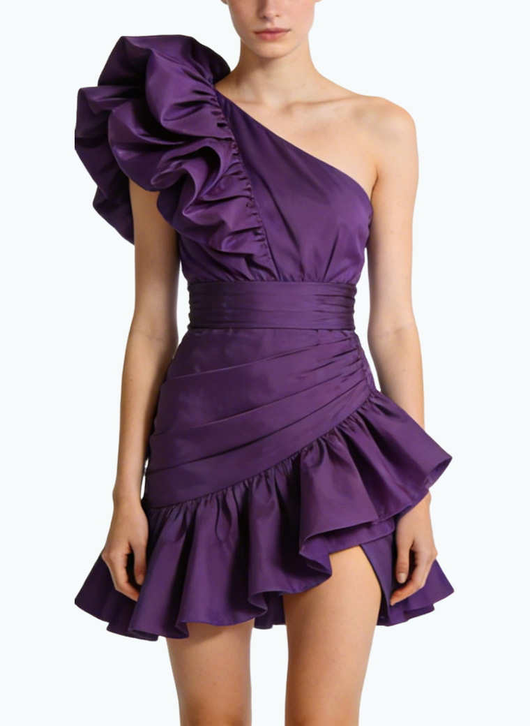 stylish-one-shoulder-fitted-party-dress