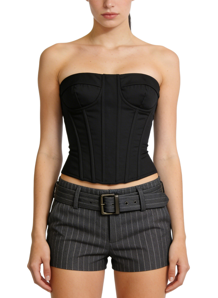 womens-striped-high-waist-shorts