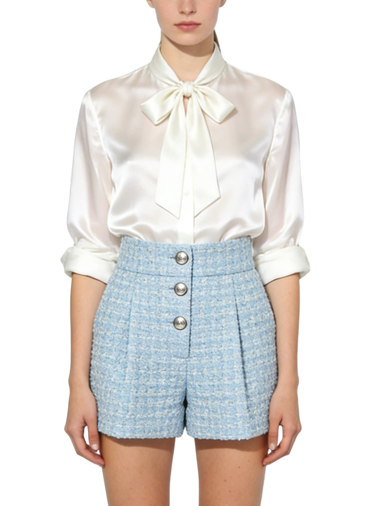 womens-plaid-pattern-high-waist-shorts
