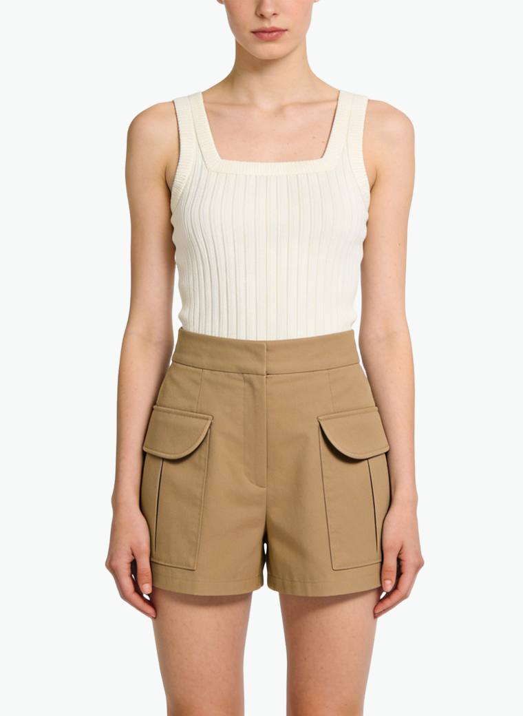 womens-minimalist-cargo-pocket-high-waist-shorts