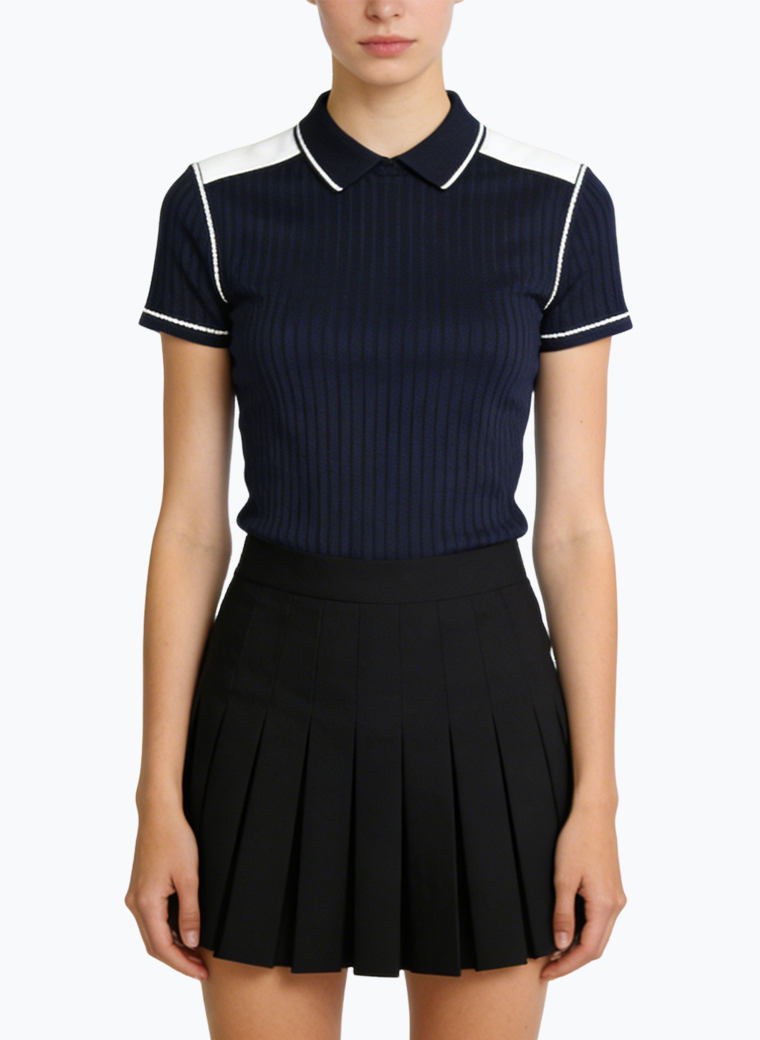 womens-minimalist-contrast-stitch-short-sleeve-top