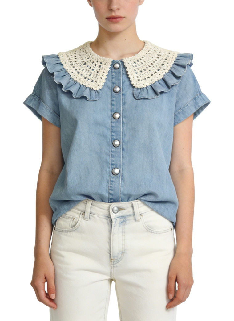 womens-peter-pan-collar-button-down-short-sleeve-top