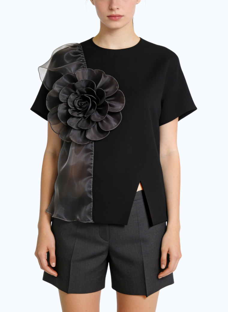 womens-elegant-comfortable-short-sleeve-top