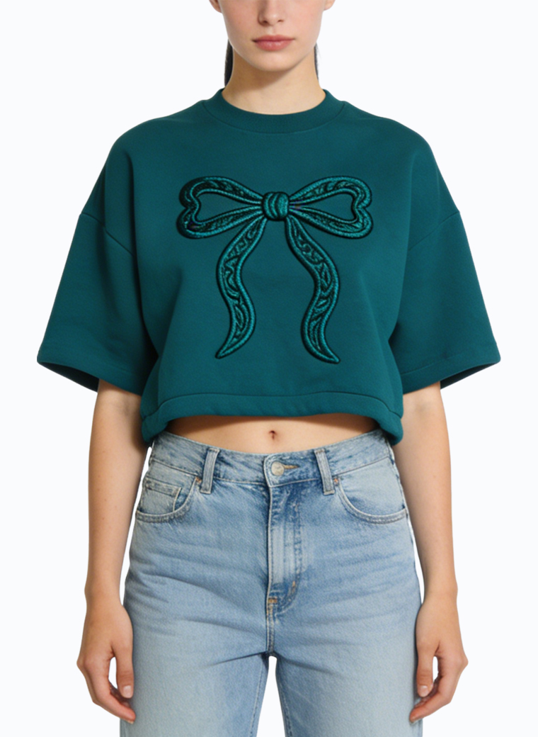 womens-bow-detail-short-sleeve-top